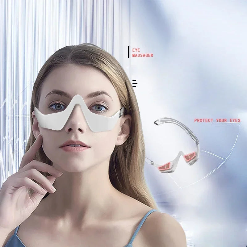 3D Red Light EMS Eye Massager Glasses – Anti-Puffiness, Wrinkle Reduction & Eye Fatigue Relief