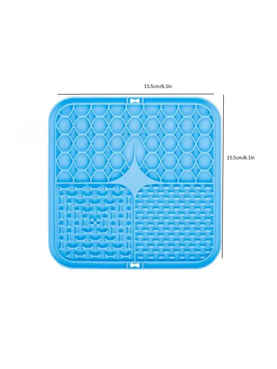 Pet Licking Pad – Silicone Slow Feeder with Suction Cups for Dogs & Cats