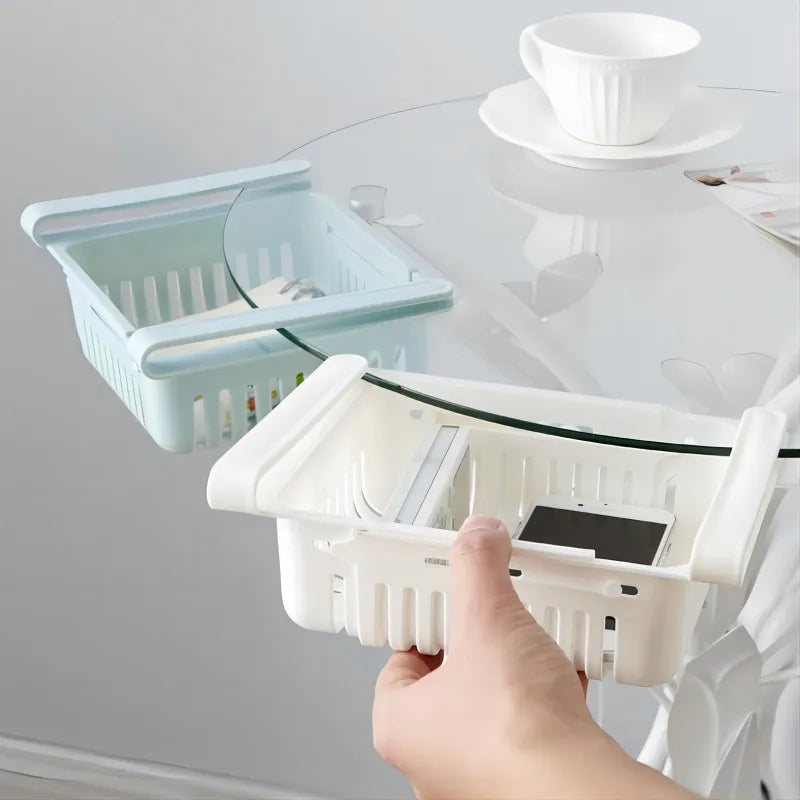 Expandable Fridge Drawer Organizer – Adjustable Refrigerator Storage Basket