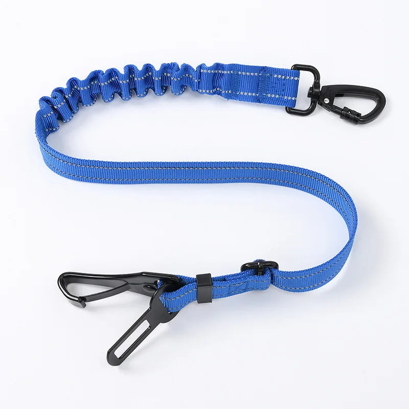 Adjustable Dog Car Seat Belt – Reflective Safety Leash Harness for Small & Large Dogs