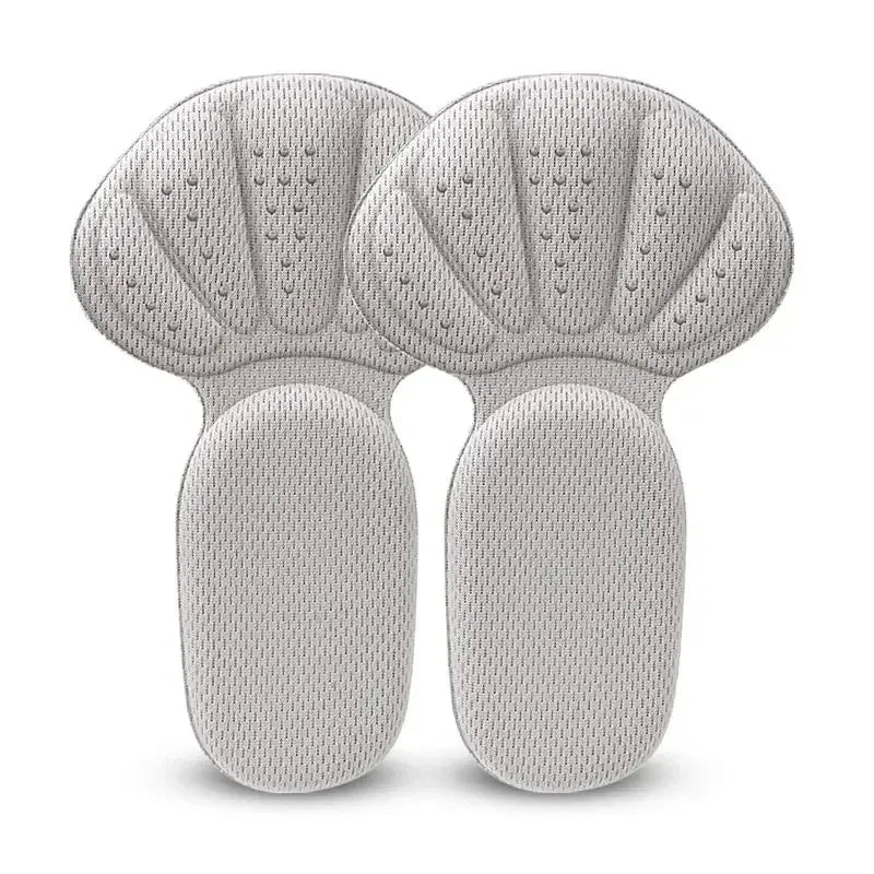 New 2 in 1 Sponge Heel Cushion Back of Inserts Heel Protectors Shoe Pads for Shoe Too Big Soft Mesh Heel Grips Shoes Insoles