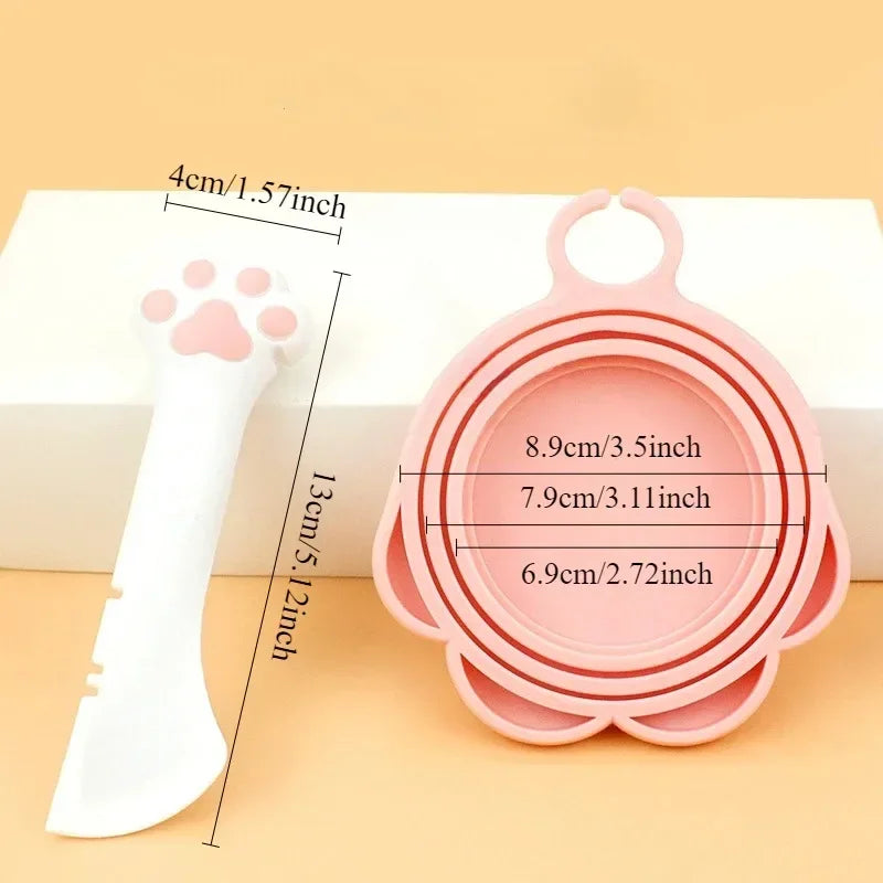 2-in-1 Long Handle Pet Food Spoon & Can Opener – Scoop & Serve for Dogs & Cats | Ideal for Wet & Dry Food