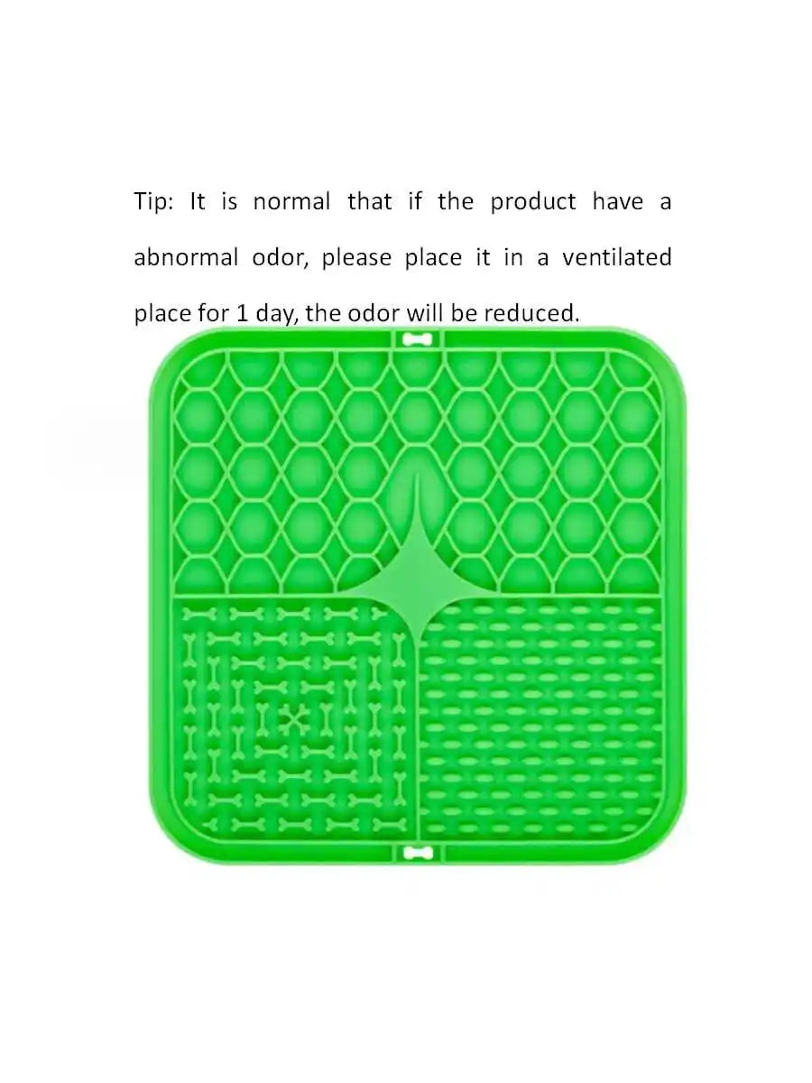 Pet Licking Pad – Silicone Slow Feeder with Suction Cups for Dogs & Cats