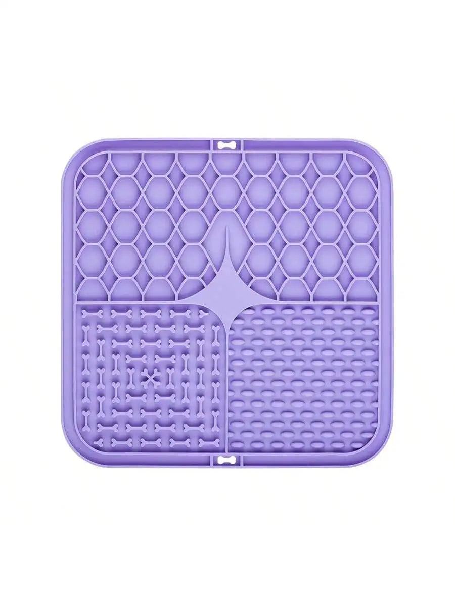 Pet Licking Pad – Silicone Slow Feeder with Suction Cups for Dogs & Cats