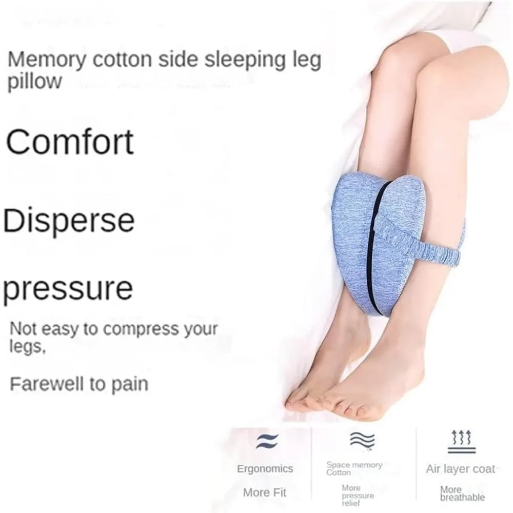 Leg Alignment Orthopedic Pillow for Side Sleepers – Sciatica & Hip Pain Relief | Revoget Memory Foam Support Cushion