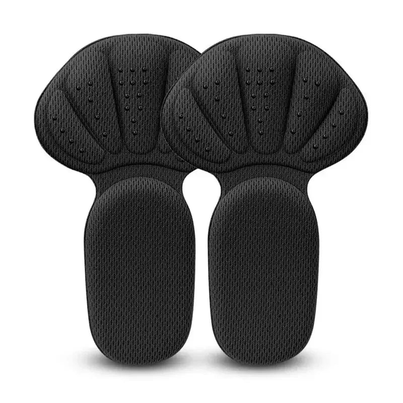 New 2 in 1 Sponge Heel Cushion Back of Inserts Heel Protectors Shoe Pads for Shoe Too Big Soft Mesh Heel Grips Shoes Insoles