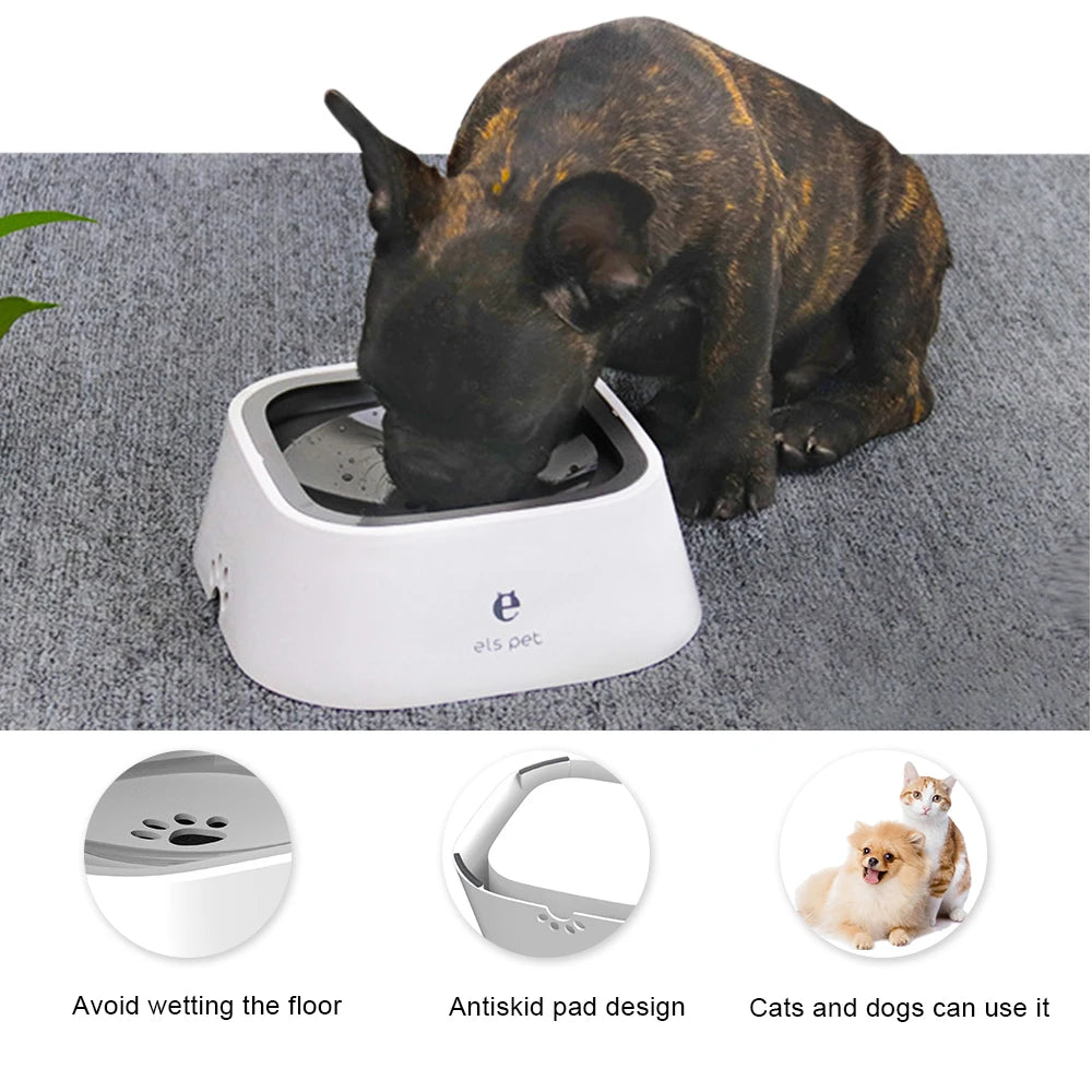 1.5L No-Spill Floating Dog Water Bowl – Anti-Splash Pet Water Dispenser for Dogs & Cats | Non-Wetting Mouth Design