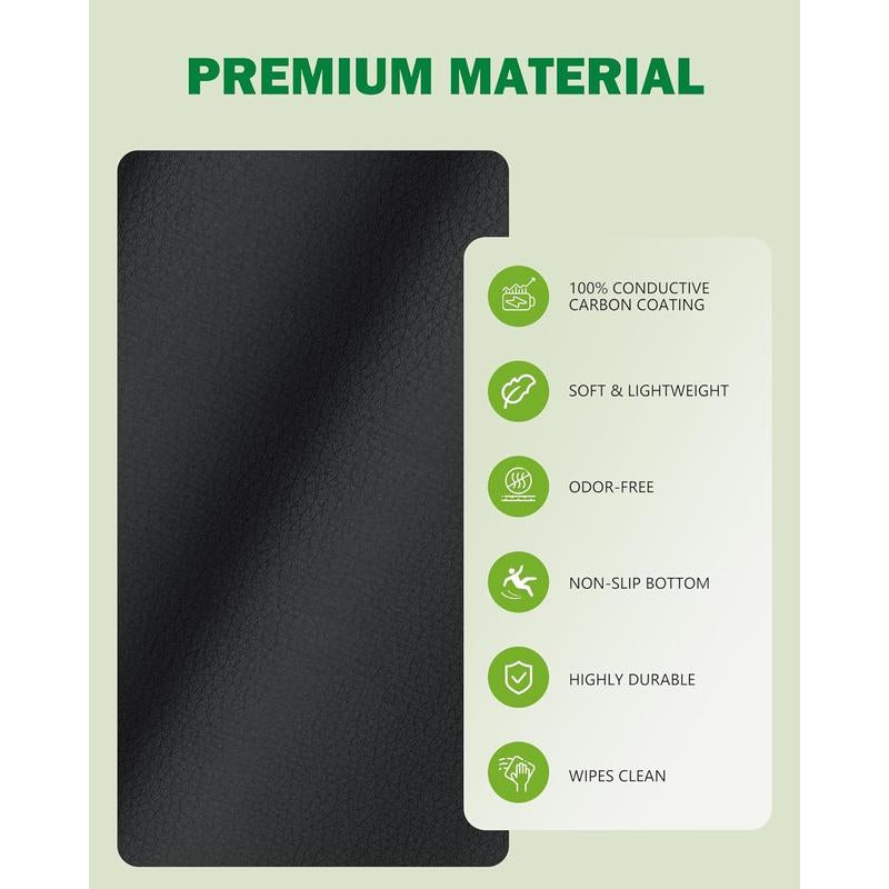 Grounding Mat – 24"x16" Earthing Pad for Better Sleep, Stress Relief & EMF Protection
