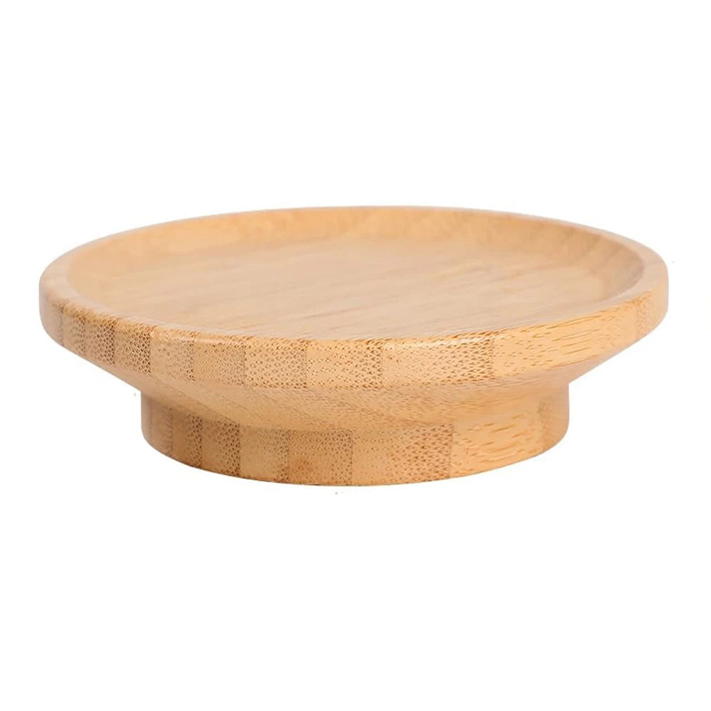 Bamboo Wine Glass Topper Charcuterie Plates – 1/2/4 Pcs Coaster Boards for Parties, Restaurants & Bars