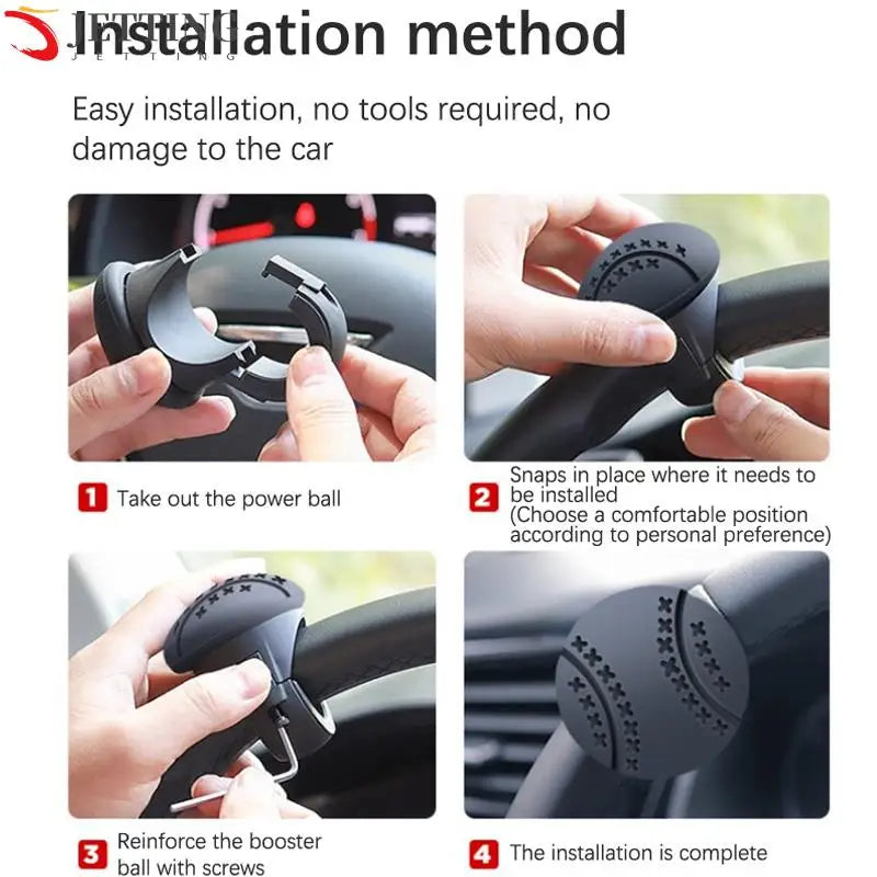 Car Steering Wheel Booster 360 Degree Rotation Steering Wheel Knob Ball Labor-Saving One Hand Steering Booster Car Accessories