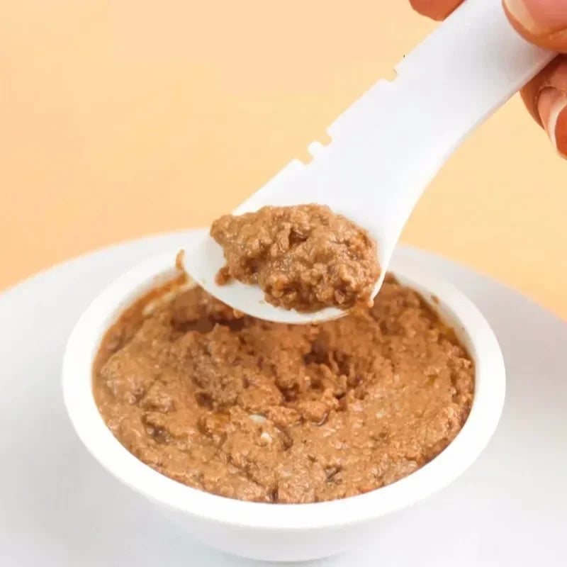 2-in-1 Long Handle Pet Food Spoon & Can Opener – Scoop & Serve for Dogs & Cats | Ideal for Wet & Dry Food