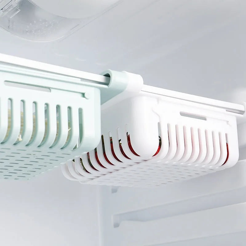 Expandable Fridge Drawer Organizer – Adjustable Refrigerator Storage Basket