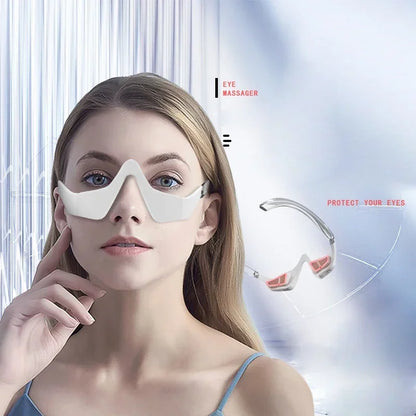 3D Red Light EMS Eye Massager Glasses – Anti-Puffiness, Wrinkle Reduction & Eye Fatigue Relief