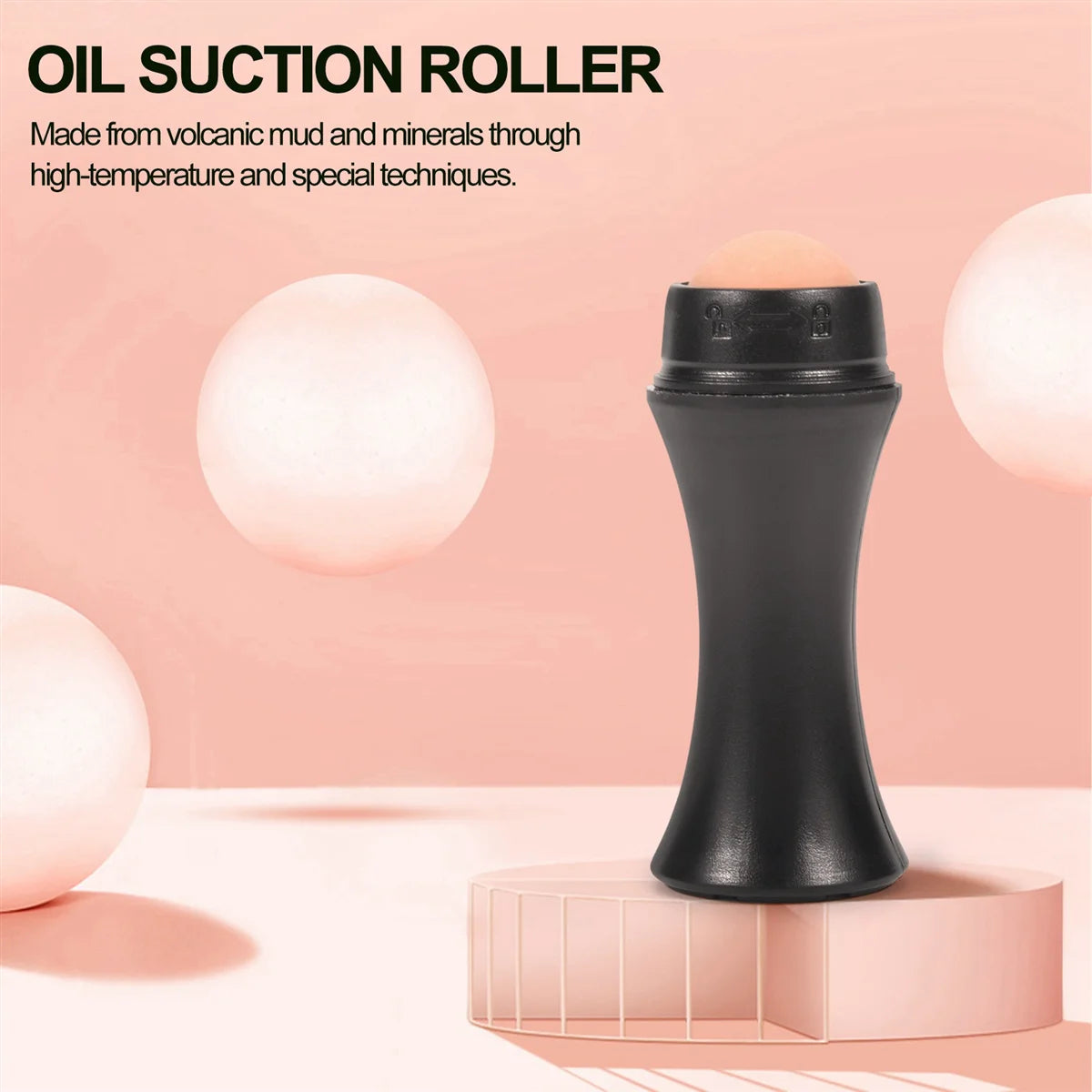 Face Oil Absorbing Rollervolcanic Roller Oil Control Rolling Stone Matte Makeup Face Cleaning Oil Absorption Roller on Ball
