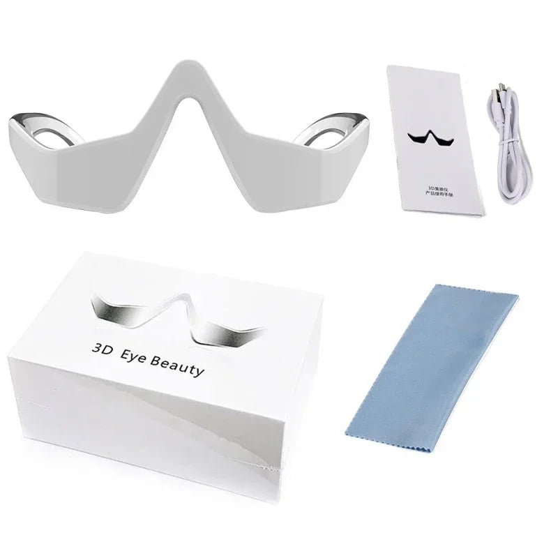 3D Red Light EMS Eye Massager Glasses – Anti-Puffiness, Wrinkle Reduction & Eye Fatigue Relief