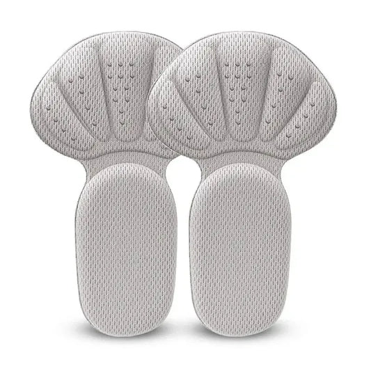 New 2 in 1 Sponge Heel Cushion Back of Inserts Heel Protectors Shoe Pads for Shoe Too Big Soft Mesh Heel Grips Shoes Insoles