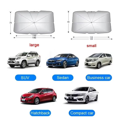 Car Sunshade Umbrella Car Sun Shade Protector Parasol Summer Sun Interior Windshield Protection for Auto Shading Car Parasol