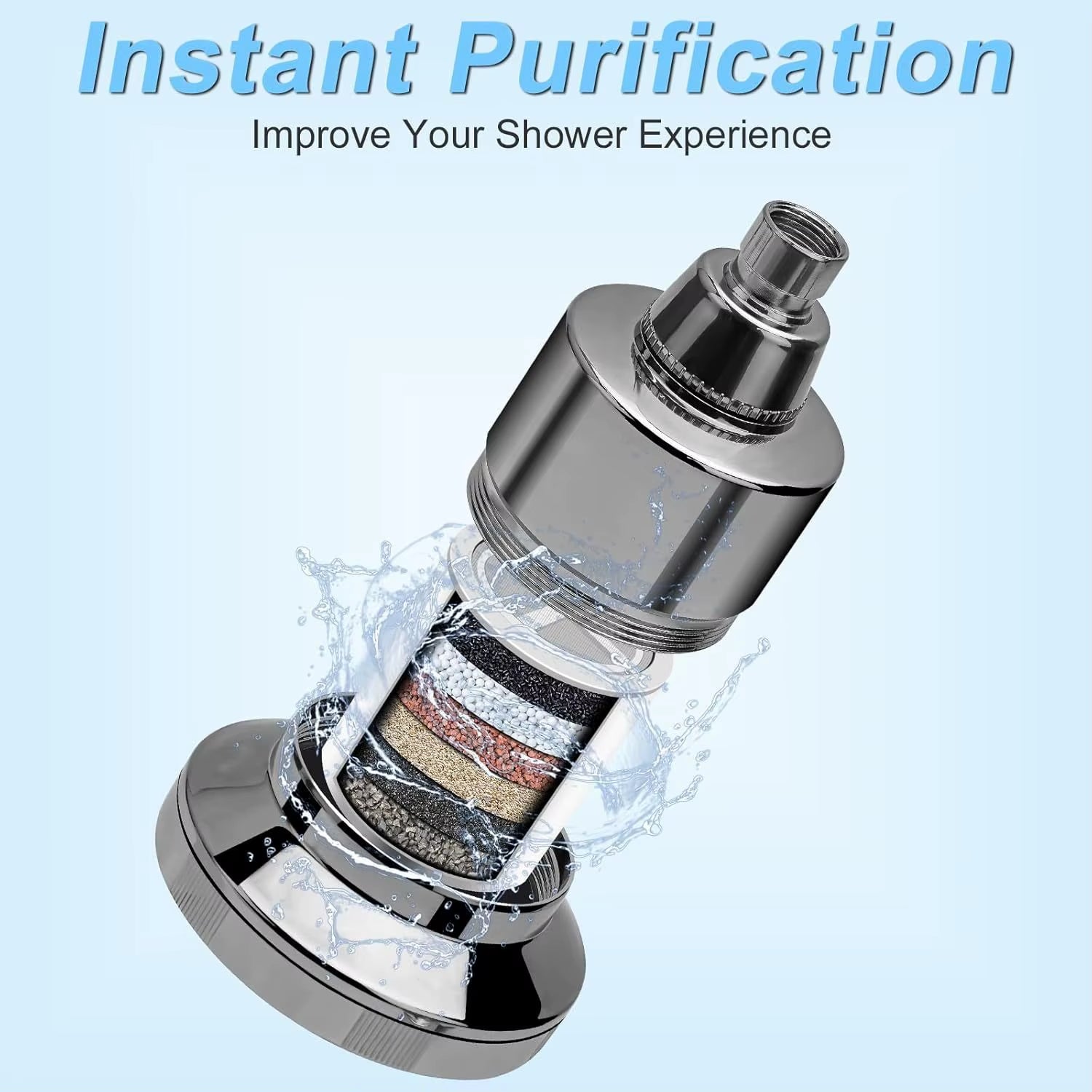 Round Shower Filter, American Top Spray Shower Set