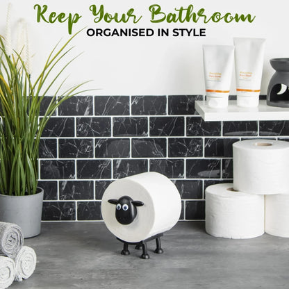 Sheep Toilet Roll Holder - Funny Creative Resin Tissue Organizer for Home Decor