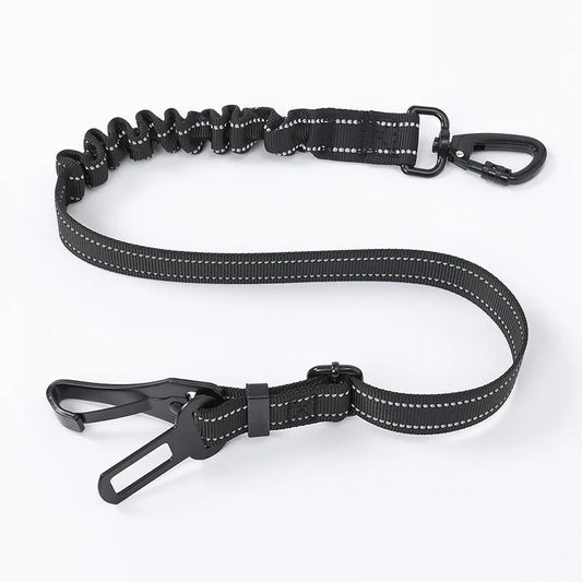 Adjustable Dog Car Seat Belt – Reflective Safety Leash Harness for Small & Large Dogs
