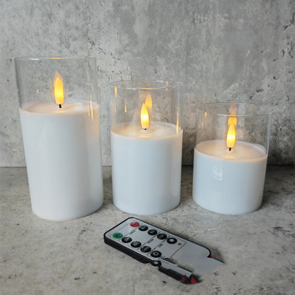Rechargeable Flameless LED Aroma Candle – Realistic Flicker with Soothing Scent Diffuser
