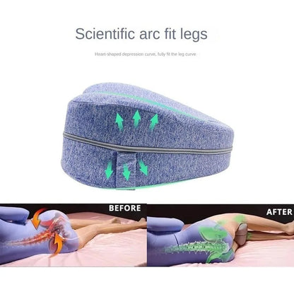 Leg Alignment Orthopedic Pillow for Side Sleepers – Sciatica & Hip Pain Relief | Revoget Memory Foam Support Cushion