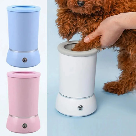 Portable Automatic Pet Paw Cleaner & Massager – USB Rechargeable for Small to Medium Dogs & Cats
