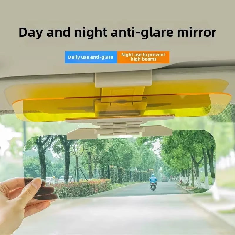 NEW Car Sun Visor HD anti Sunlight Dazzling Goggle Day Night Vision Driving Mirror UV Fold Flip down Clear View Interior Mirrors