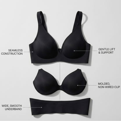 Wireless - VRcomfy Seamless Deep-V Bra
