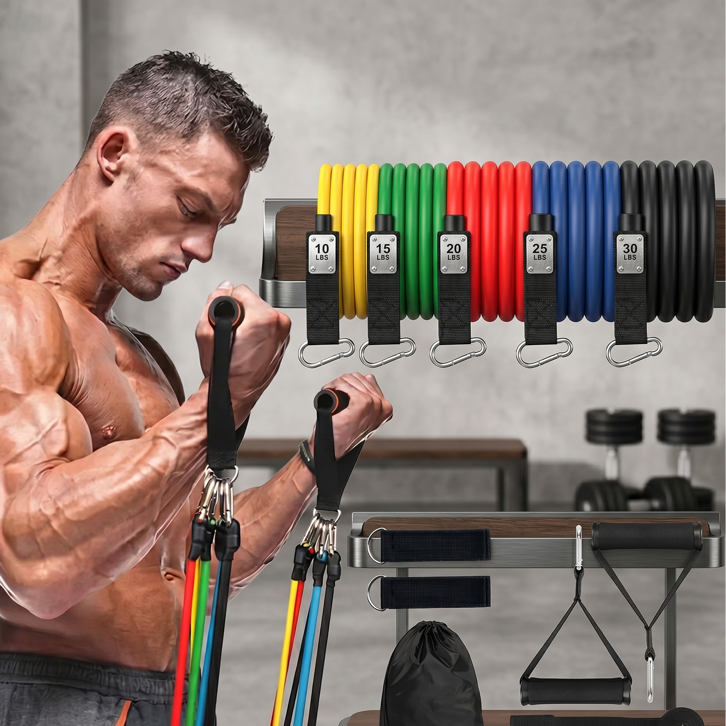 11 Pcs/Set Multifunctional Men'S and Women'S Training Ropes