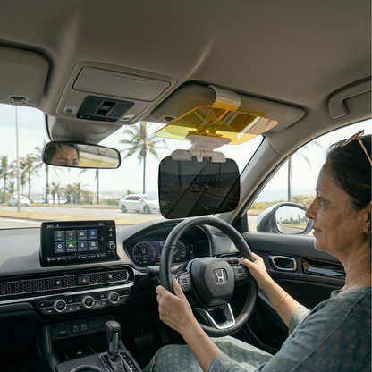 ClearDrive  2-in-1 HD Anti-Glare Visor | Day & Night Driving Safety