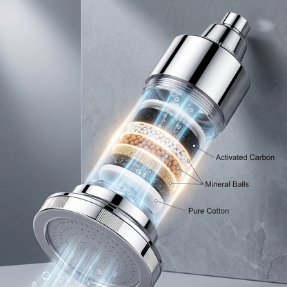 Revitalize Your Shower Experience with the Ultimate Round Shower Filter and American Top Spray Shower Set
