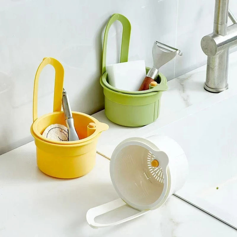 Sink Hanging Strainer Basket Adjustable Sink Filter Strainer Drain Basket Kitchen Accessories Organizer Quickly Drain Baskets