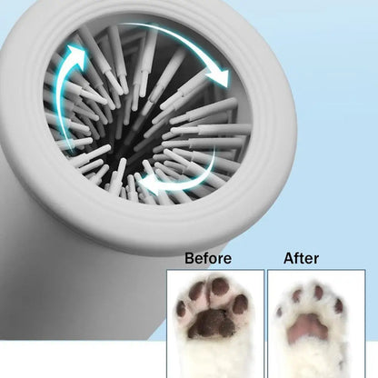 Portable Automatic Pet Paw Cleaner & Massager – USB Rechargeable for Small to Medium Dogs & Cats