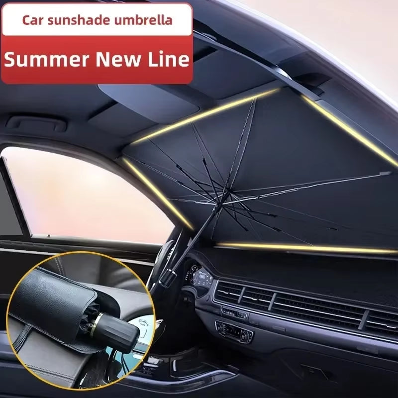 Car Sunshade Umbrella Car Sun Shade Protector Parasol Summer Sun Interior Windshield Protection for Auto Shading Car Parasol