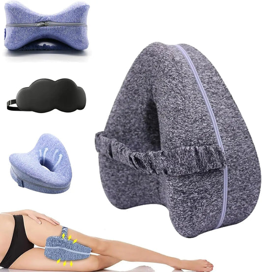 Leg Alignment Orthopedic Pillow for Side Sleepers – Sciatica & Hip Pain Relief | Revoget Memory Foam Support Cushion